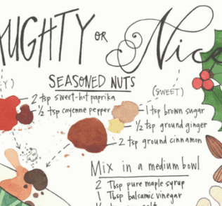 Naughty or Nice Spiced Nuts