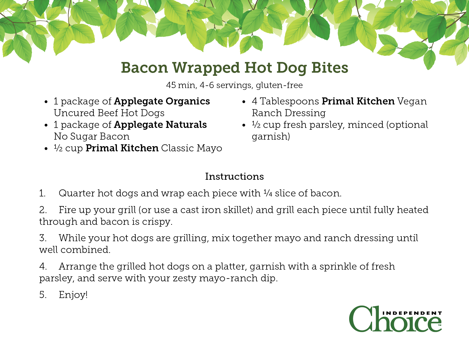 Bacon Wrapped Hot Dog Bites