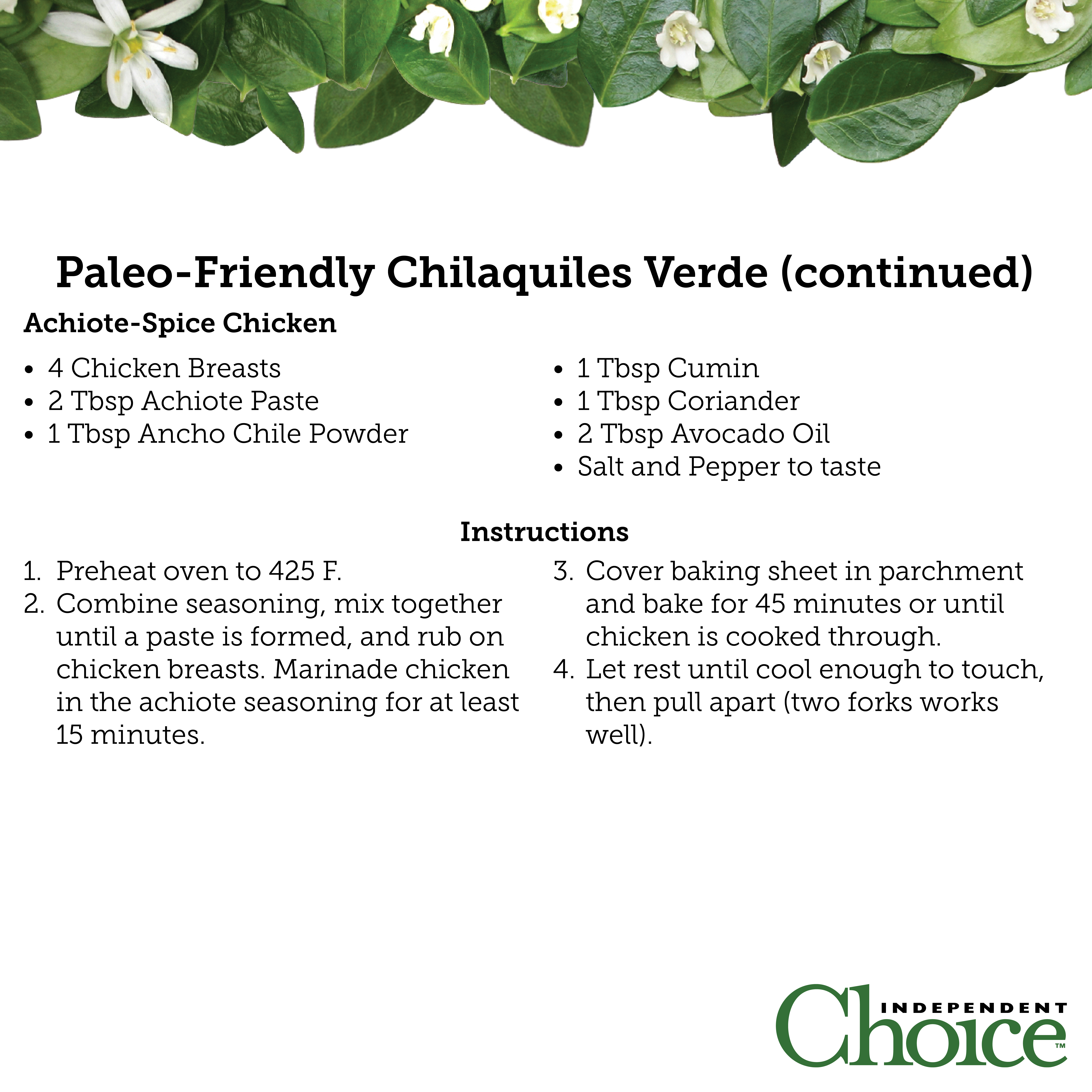 Paleo-Friendly Chilaquiles Verde
