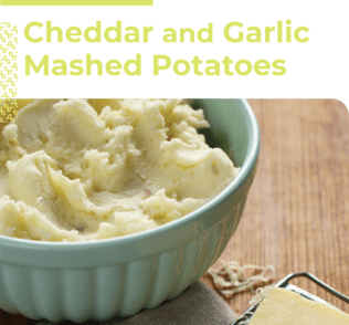 Cheddar and Garlic Mashed Potatoes