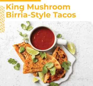 King Mushroom Birria-Style Tacos